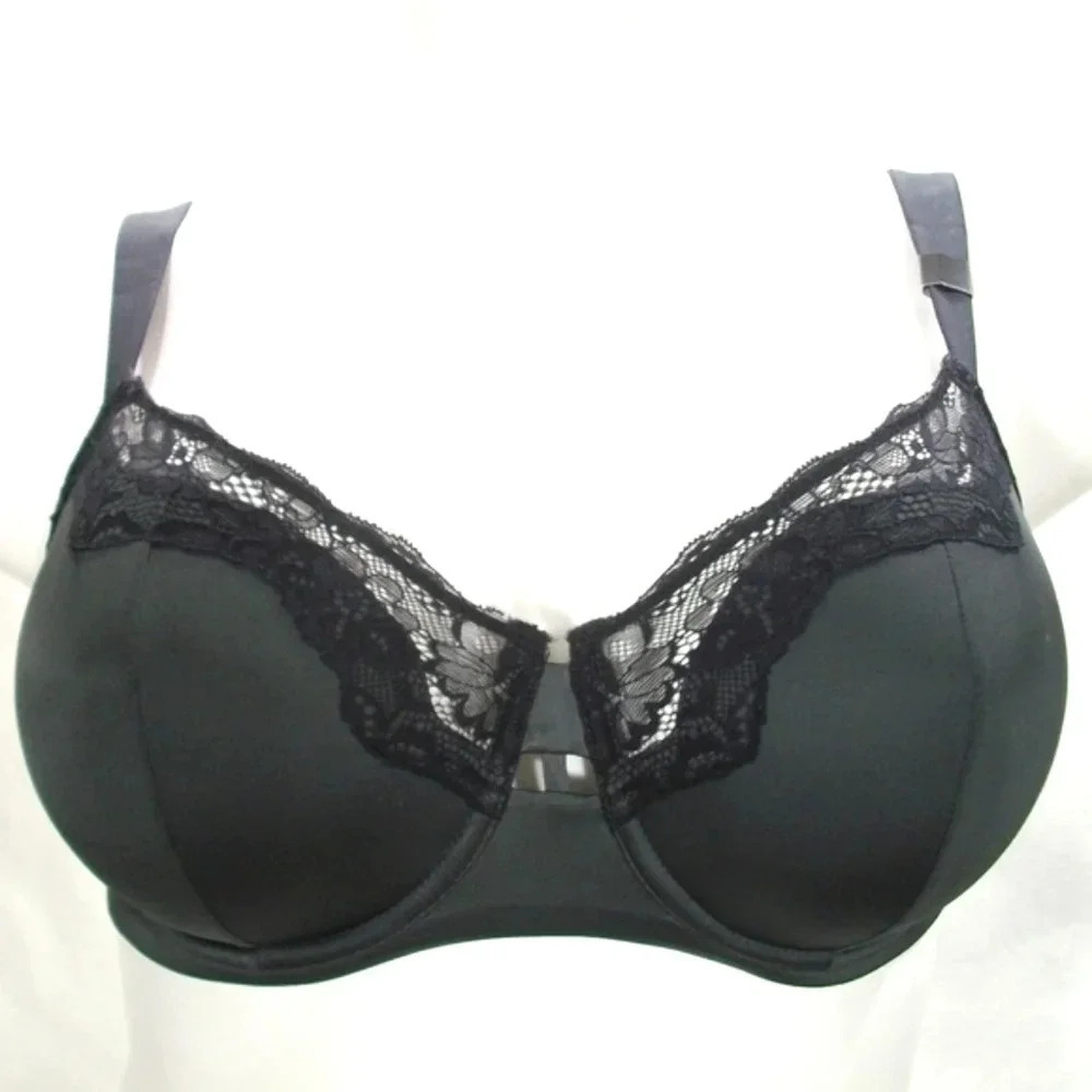 38D Unveiled 110059 Entre-Doux Unlined UW Bra Black NWT
